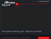 Tablet Screenshot of karting-evasion.fr